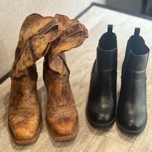 Justin boots & Soda booties